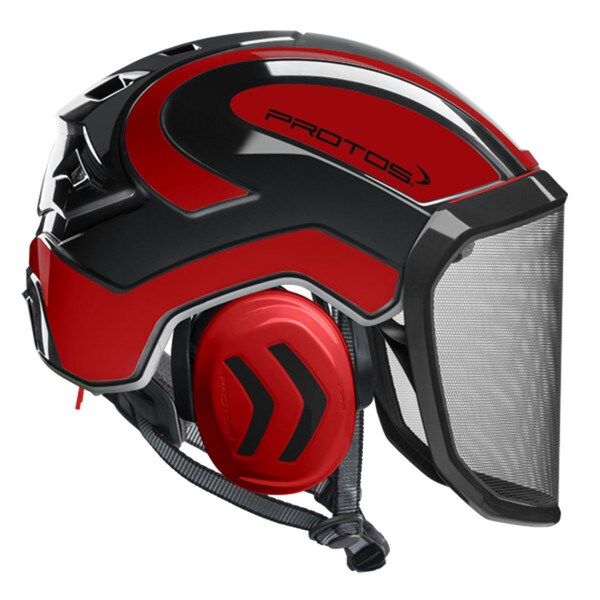 Protos Helmet Black and Red